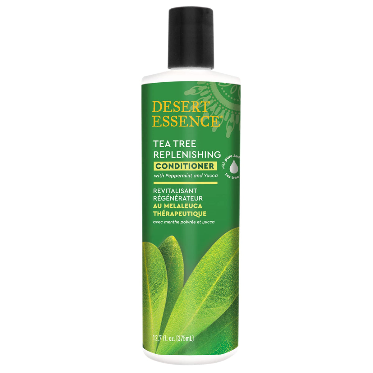 Desert Essence front bottle showing product and volume benefit