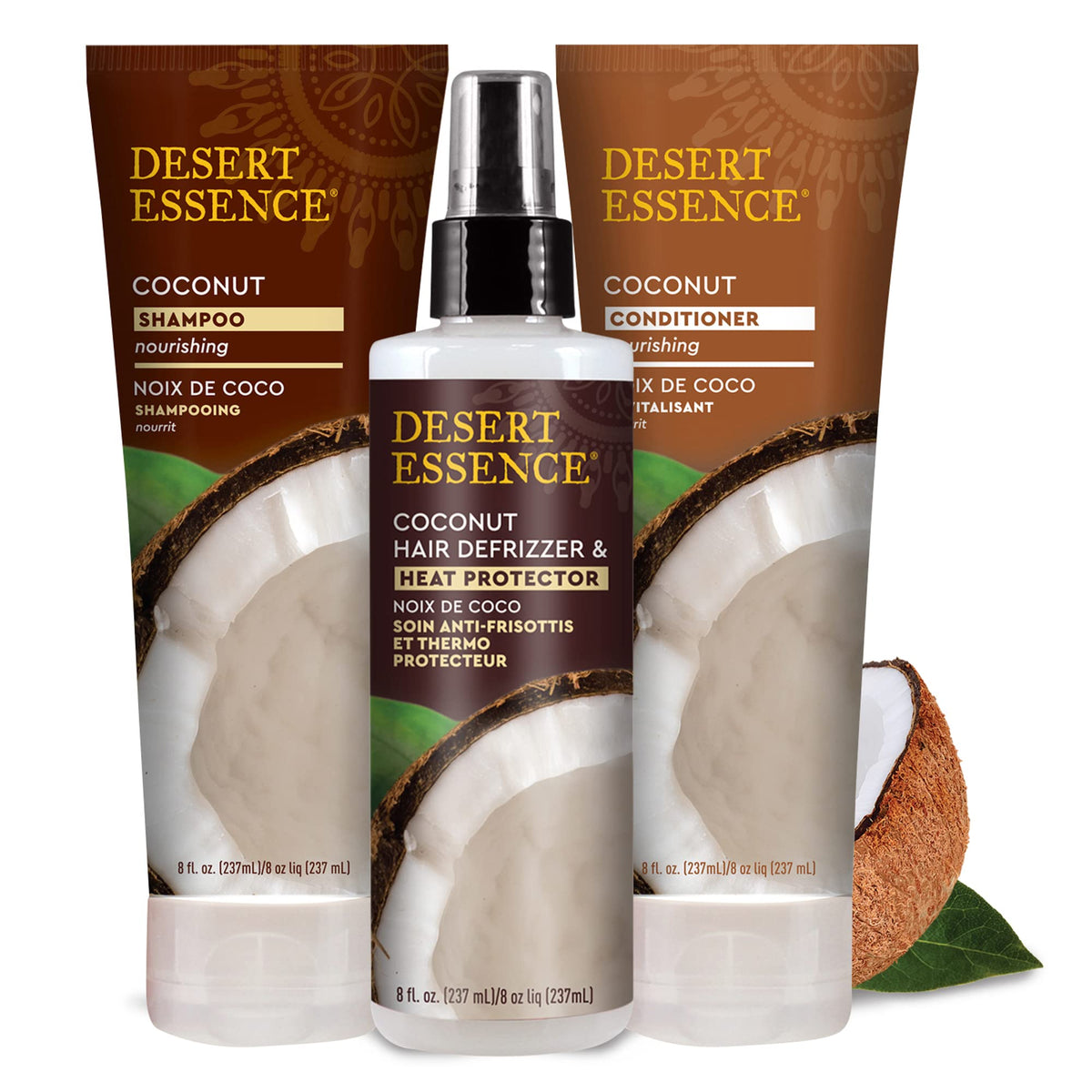 Desert Essence botanicals display with yucca agave nopal benefits