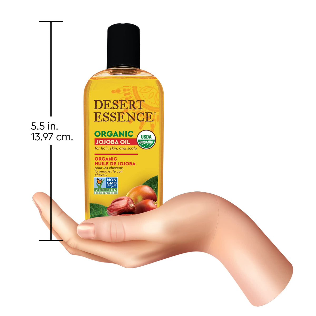 Two Desert Essence bottles packed in travel bag illustrating portability and backup convenience