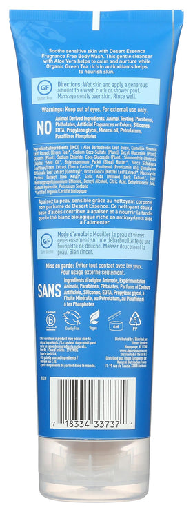 Desert Essence pump dispensing gentle foam for easy cleaning
