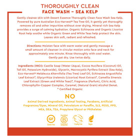 Desert Essence pump dispensing gel cleanser for easy controlled application