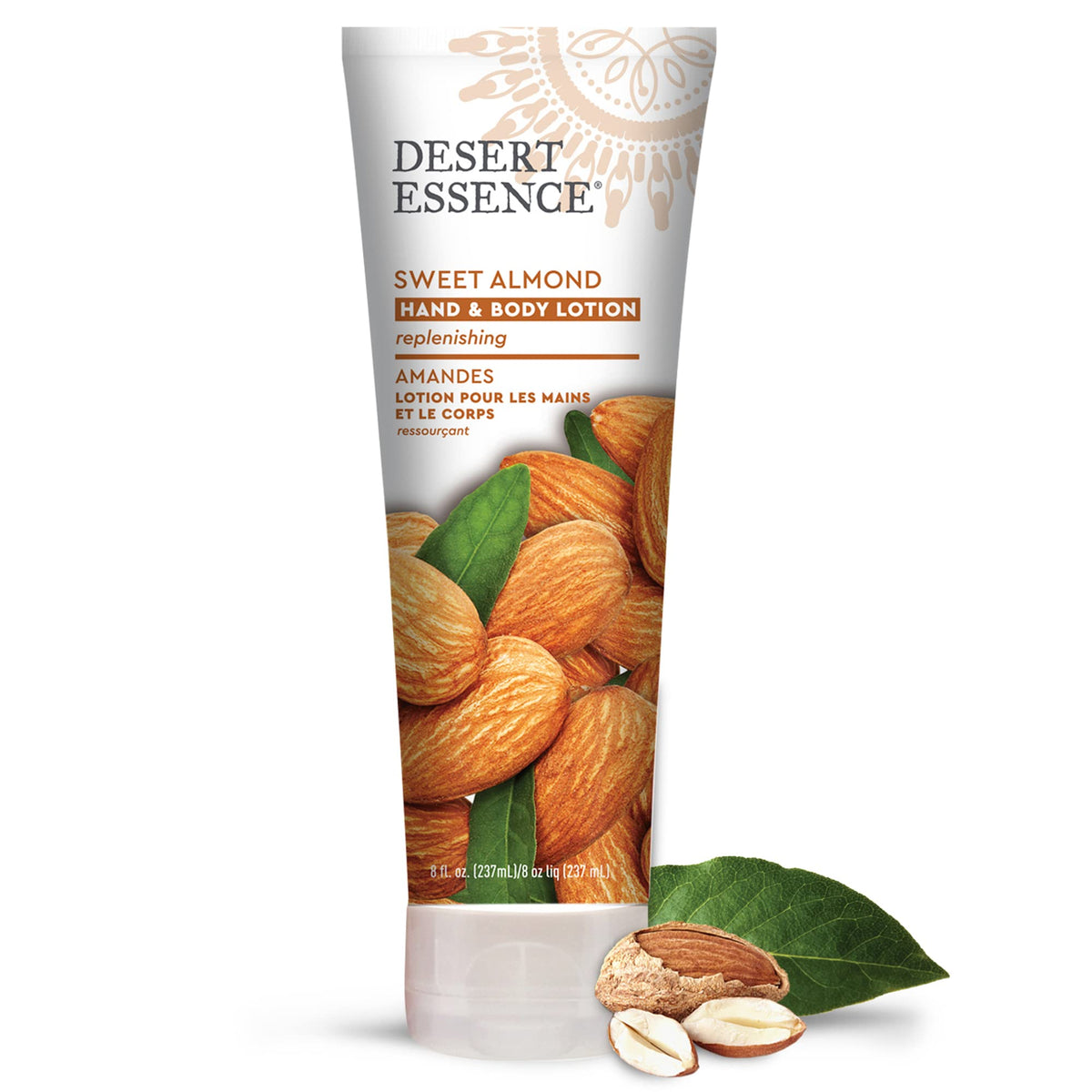 Desert Essence pump top close-up for easy dispensing benefit