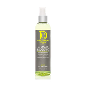 Design Essentials front bottle view showing label and 8 oz size, clear branding and benefits