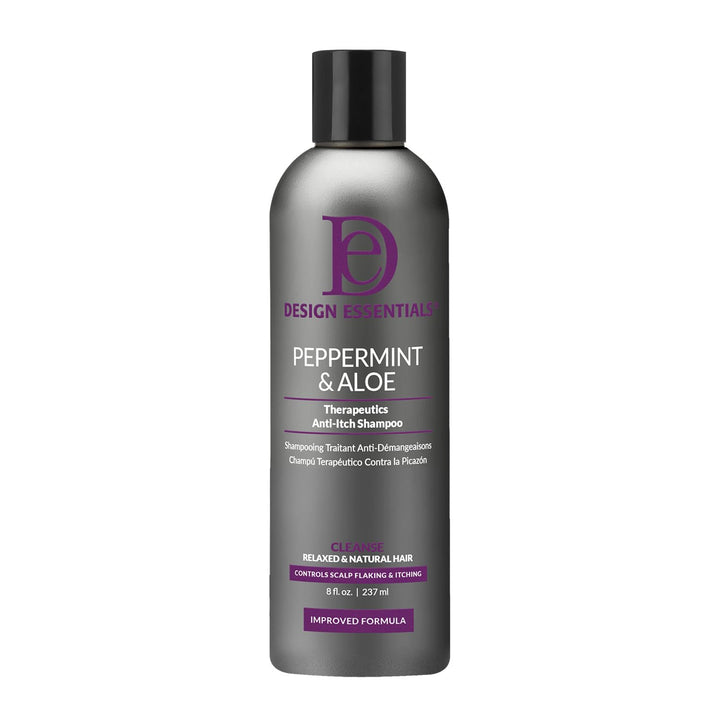 Design Essentials front label showing product name and benefits for instant relief