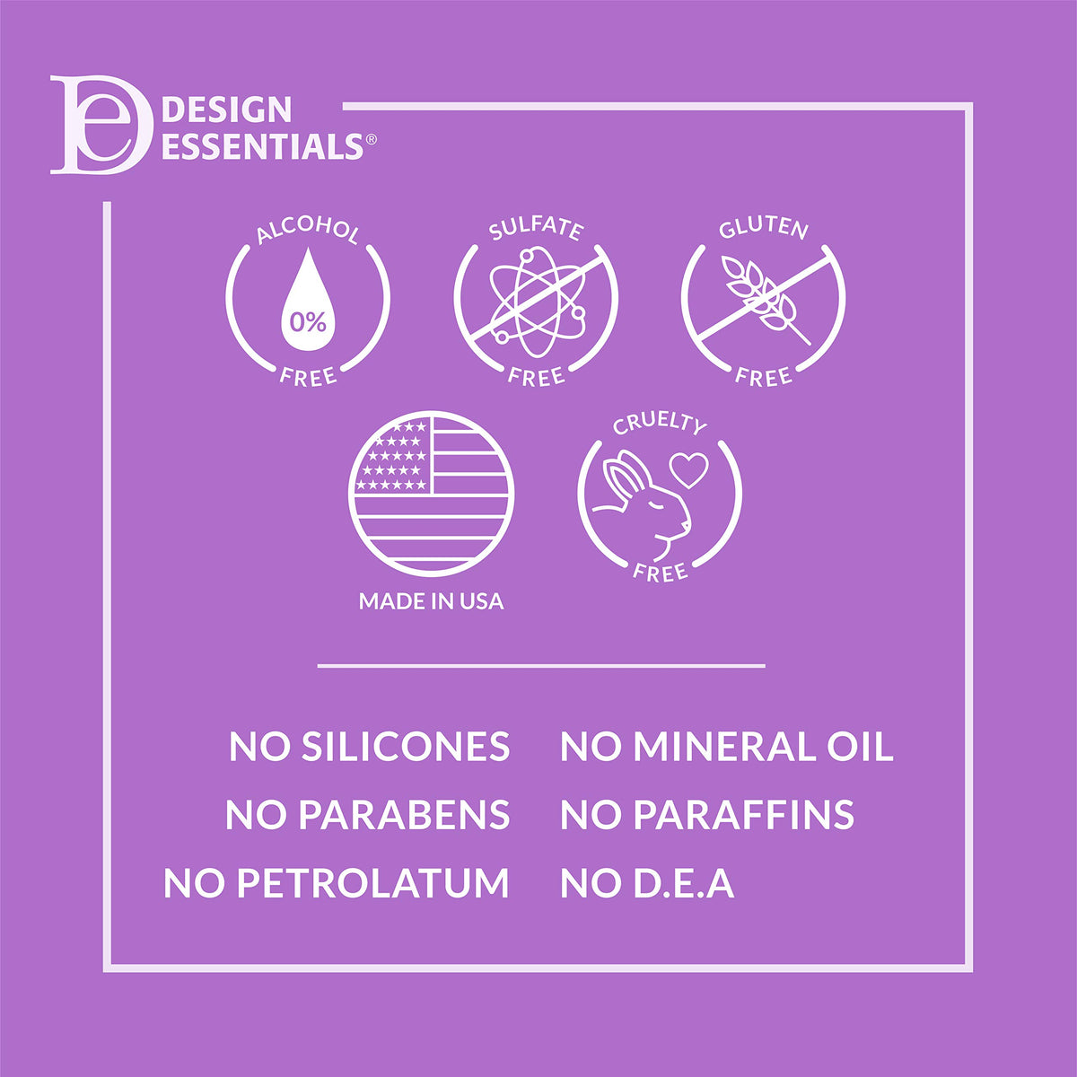 Design Essentials bottle beside comb and brush for faster blow-dry results