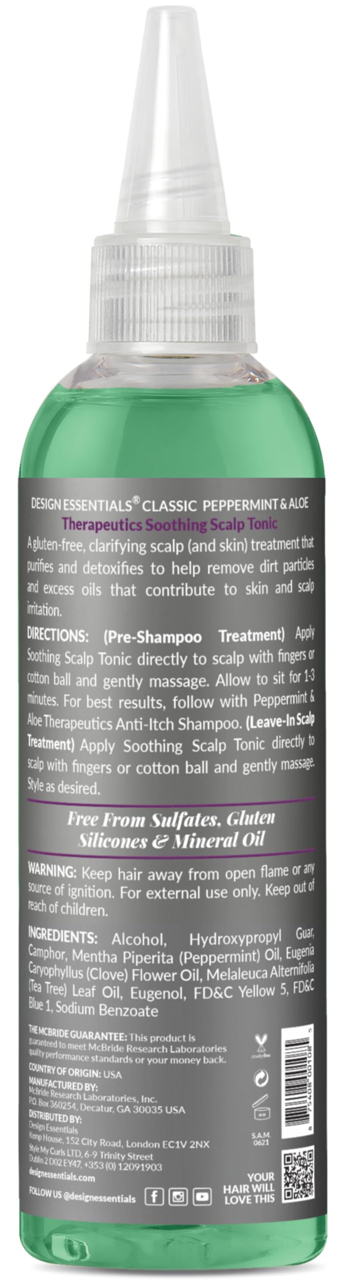 Design Essentials close-up spray nozzle highlighting targeted application and ease of use