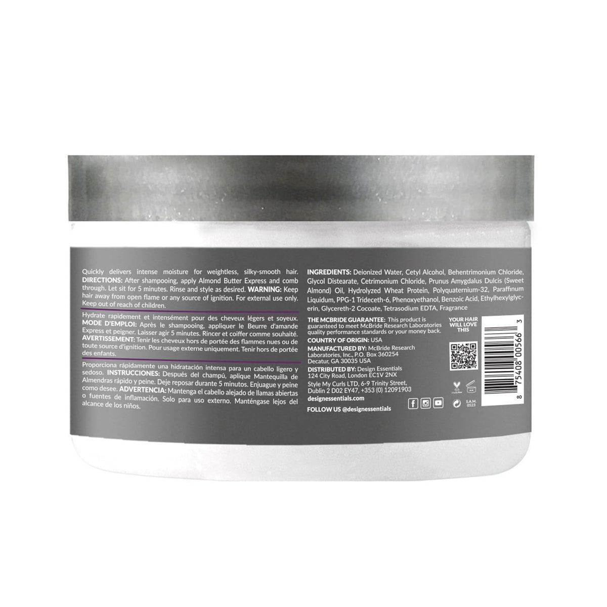 Design Essentials creamy texture close-up illustrating quick absorption benefit