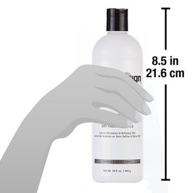 Design Essentials used on curly hair in a lifestyle setting showing defined, shiny curls benefit