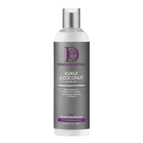 Design Essentials 8 oz bottle front view showing hydrating leave-in benefits