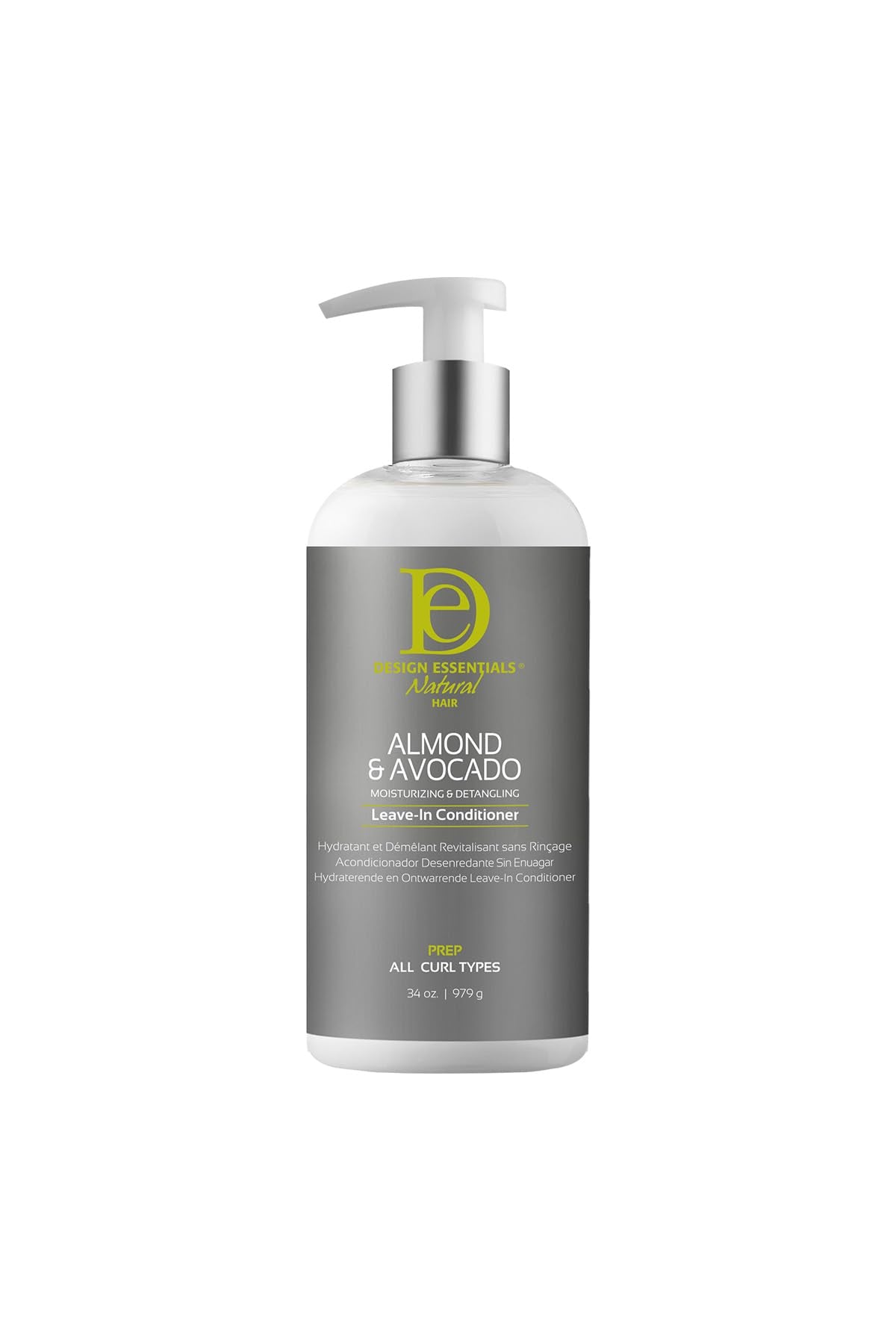 Design Essentials front packaging 34oz showing label and benefits for easy identification