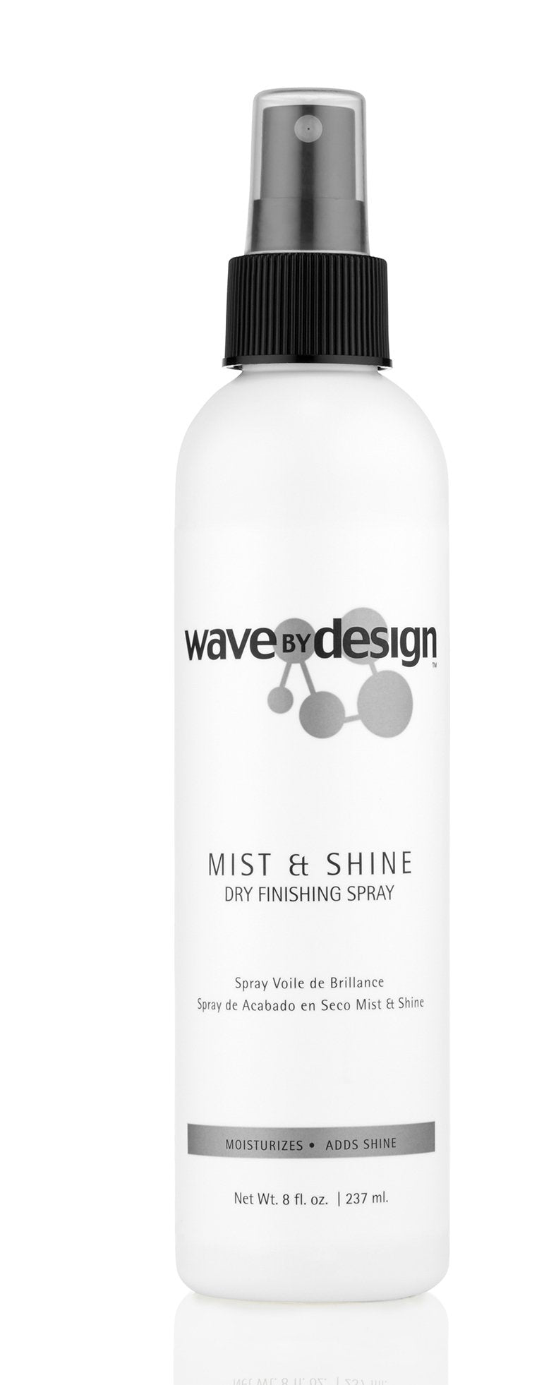 Design Essentials front packaging showing bottle and label for effortless shine