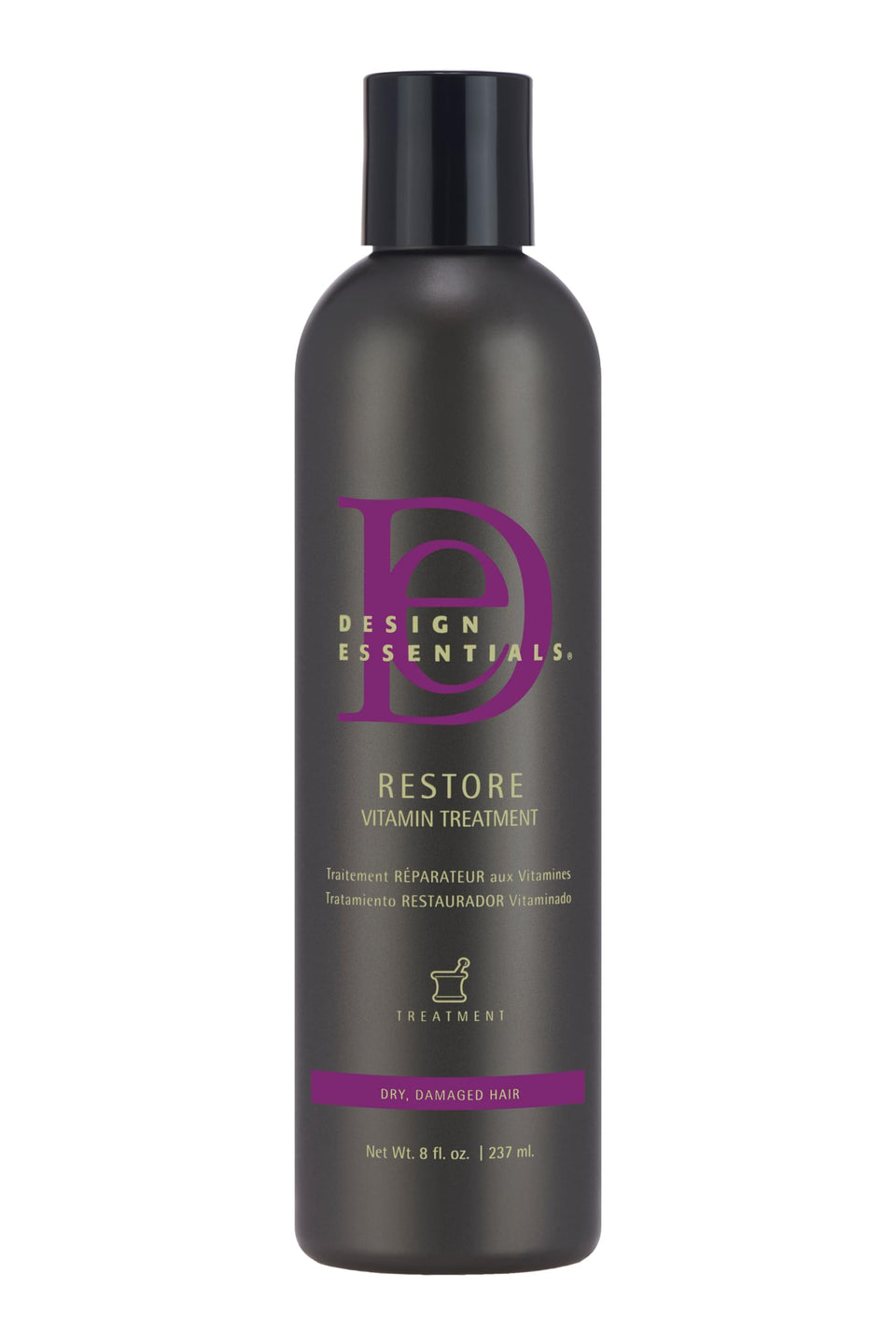 Design Essentials Restore front packaging showing 8 fl oz jar and product benefit