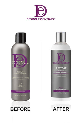 Design Essentials Restore texture close-up demonstrating creamy formula for deep moisture