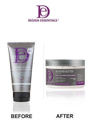 Design Essentials held in hand showing 11 oz scale and travel-friendly benefit