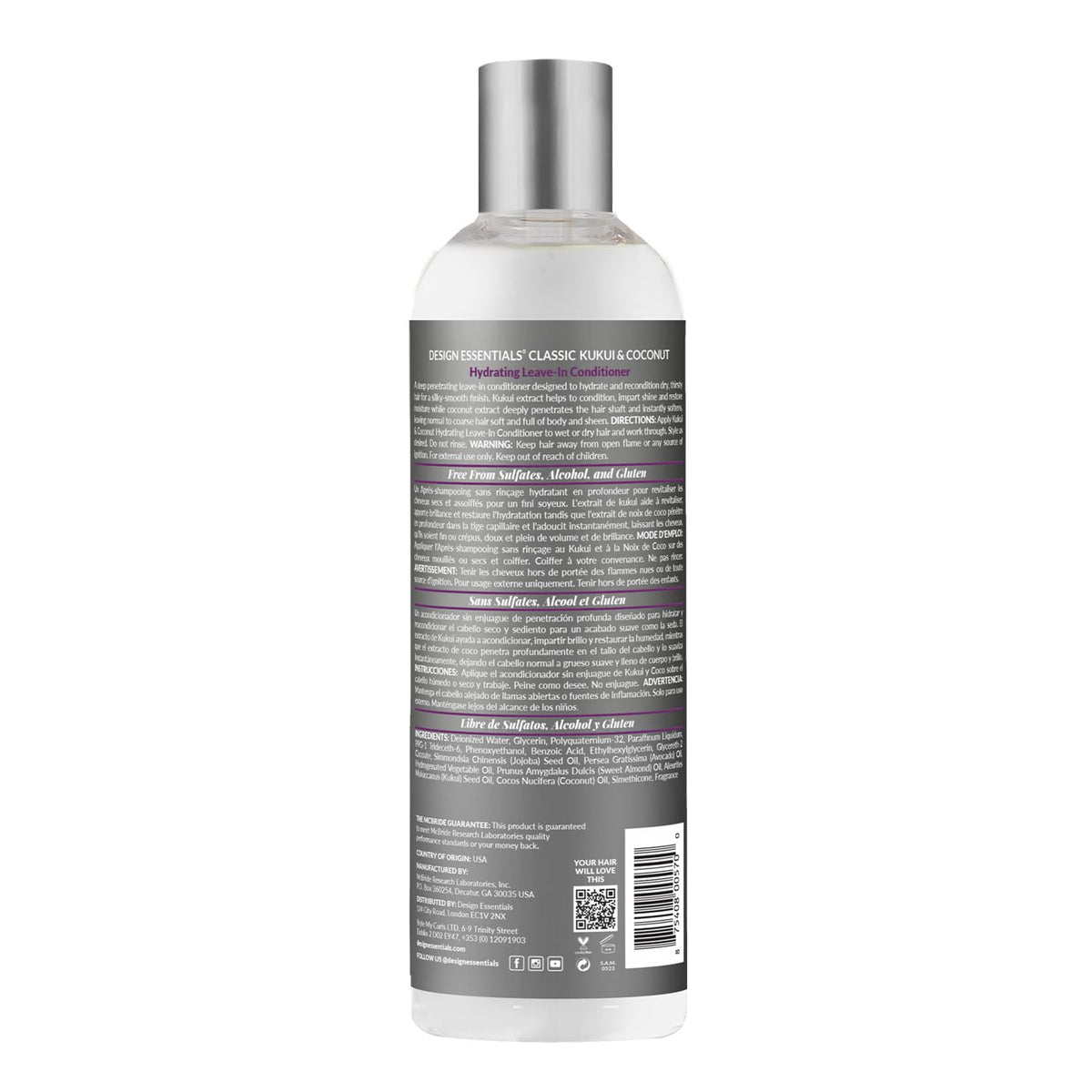 Design Essentials product texture close-up highlighting kukui and coconut moisture