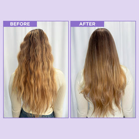 Design.Me Fab.ME applied to curly hair in lifestyle scene for smoother, defined curls