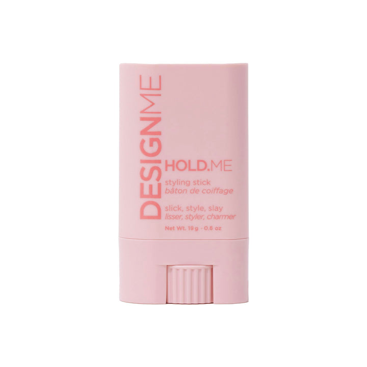 Design.Me front packaging showing compact wax stick and branding for easy styling