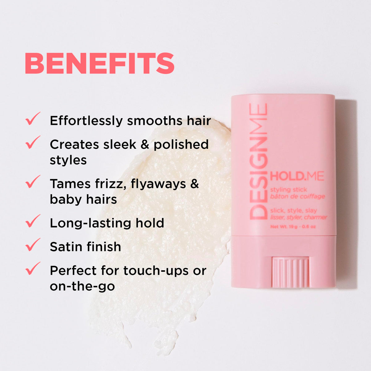 Design.Me texture on fingers highlighting smooth, melt-on-contact wax benefit