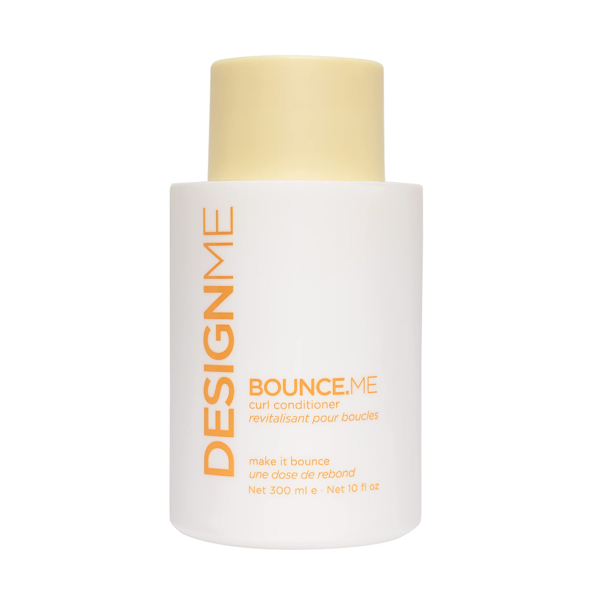 Design.Me front packaging showing conditioner for defined curls and instant recognition