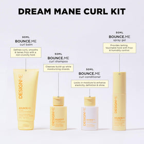 Design.Me conditioner creamy texture shown on hand for moisturizing slip