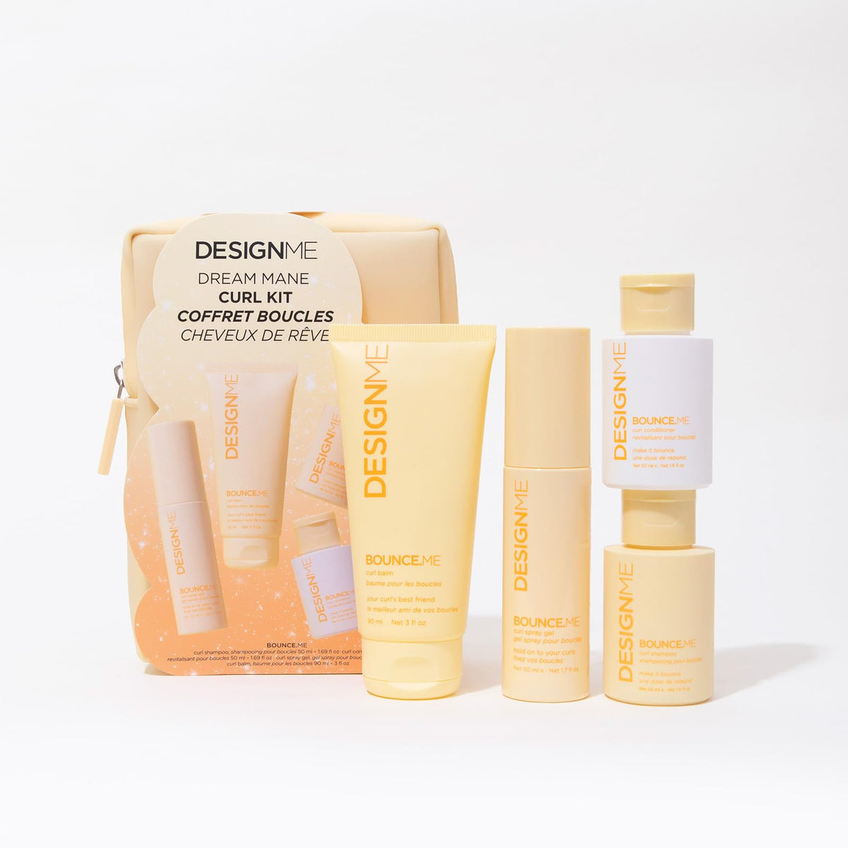 Design.Me front packaging of BOUNCE.ME kit showing holiday box, great gift