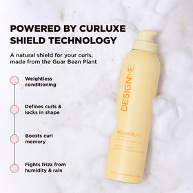 Design.Me being diffused showing faster drying and enhanced curl bounce