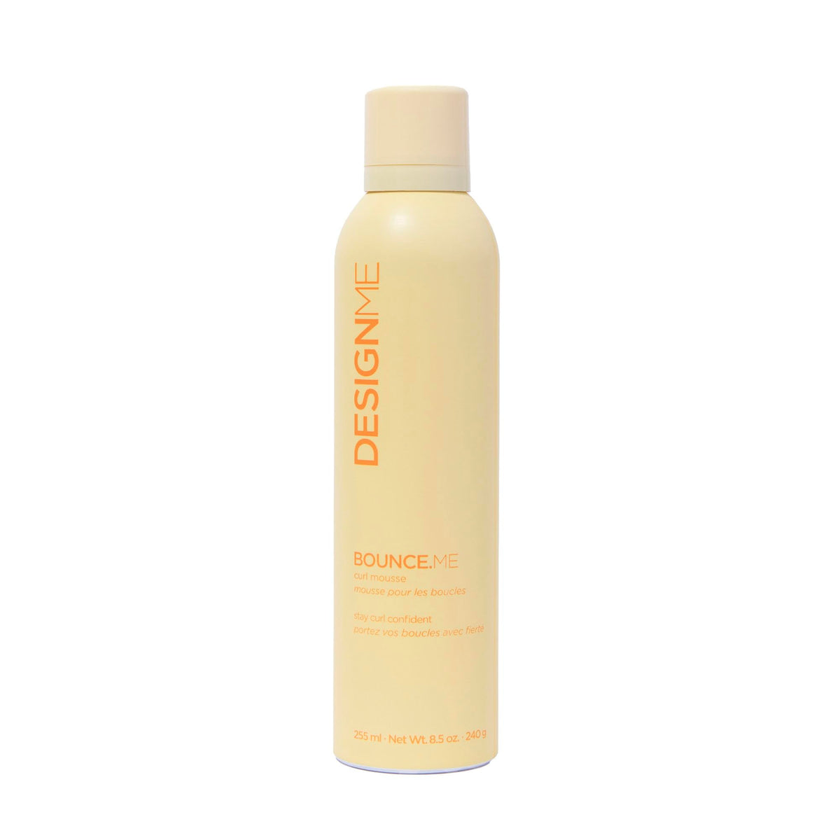 Design.Me front bottle showing label and product benefit for curl definition