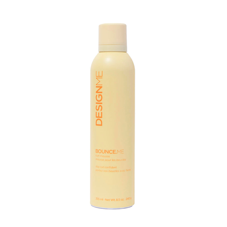 Design.Me front bottle showing label and product benefit for curl definition