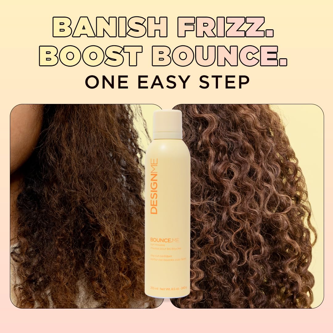 Design.Me applied to damp hair demonstrating even distribution and clump formation