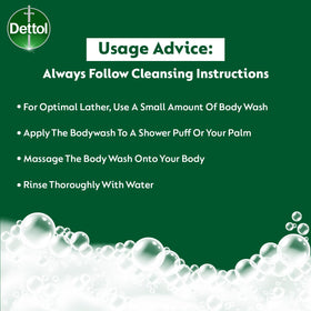 Dettol Gold bottle next to ruler and toiletries, brand highlights large 950g value