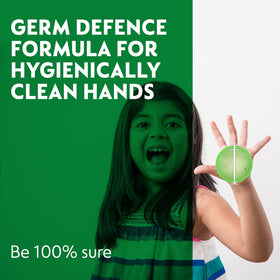 Dettol bottle by a sink in use demonstrating convenient everyday handwashing