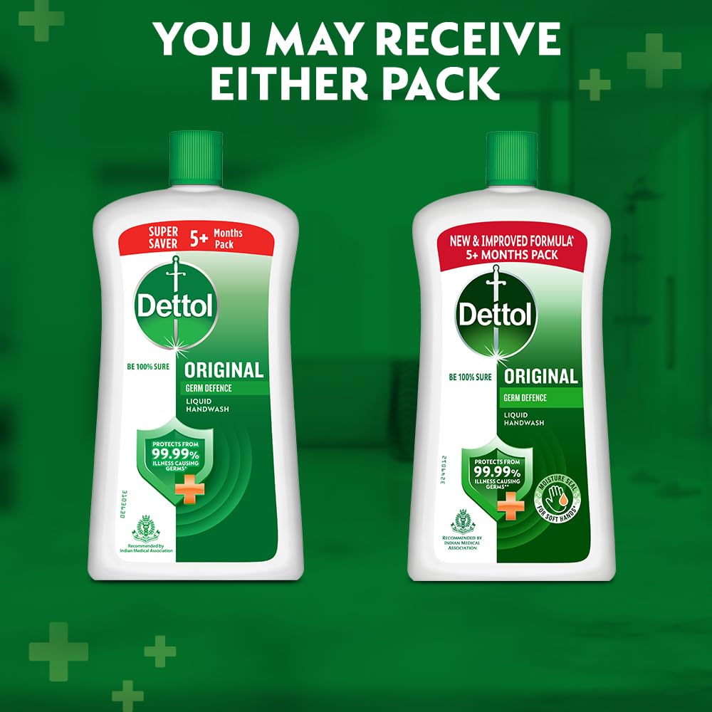 Close-up of Dettol lather on hands to show rich foam and efficient cleansing