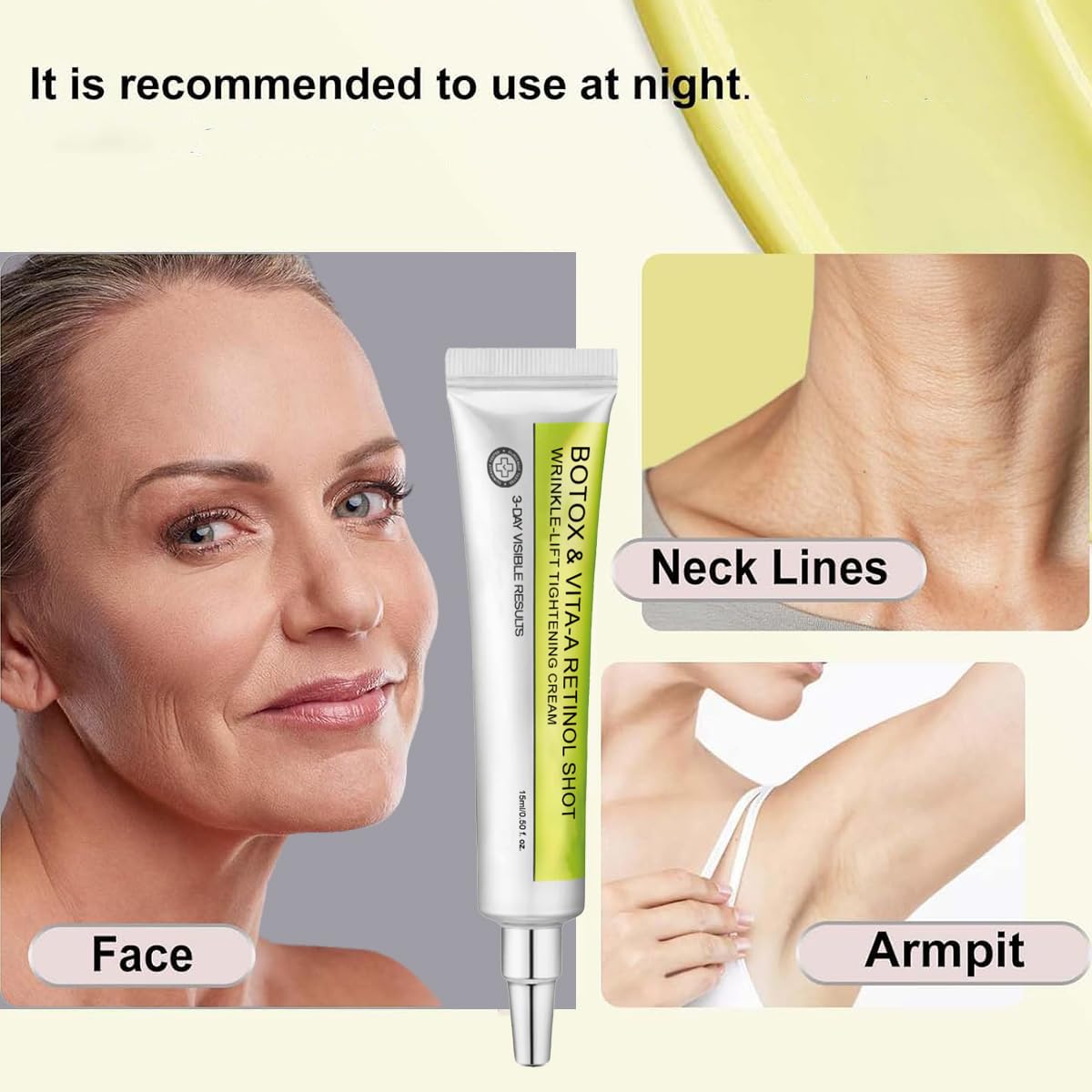 Deuiosna applied to hand demonstrating absorbency and quick smoothing
