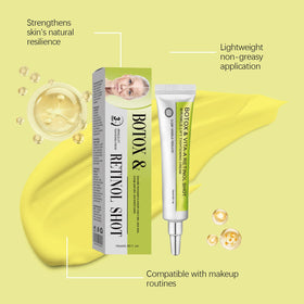 Deuiosna label close-up highlighting key Vita-A retinal and Botoxmix benefits