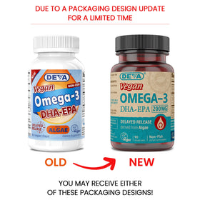 DEVA close-up of delayed-release softgel showing smooth vegetarian capsule surface