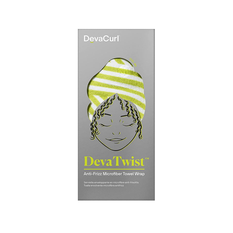 DevaCurl DevaTwist front view showing crescent shape and secure fit benefit