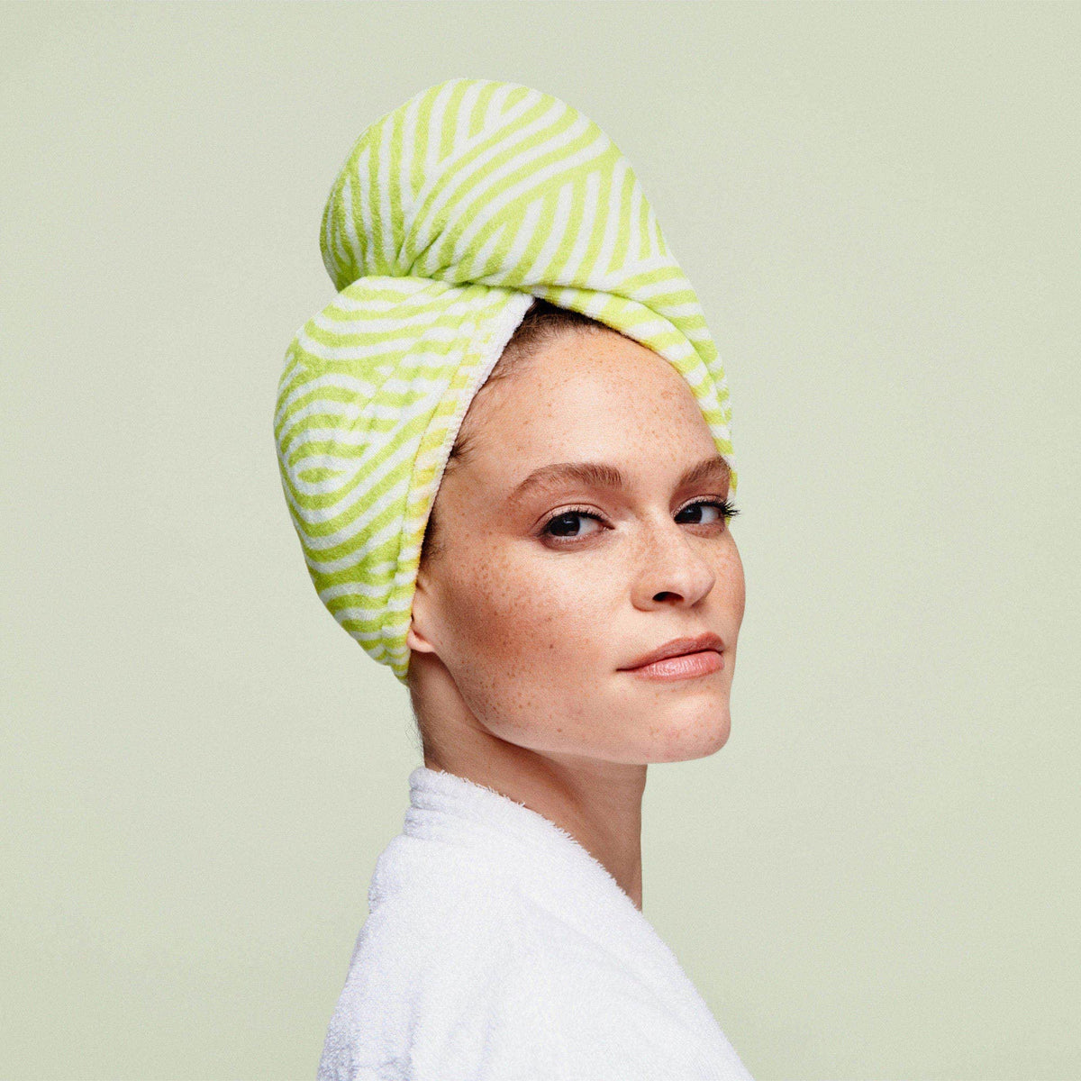 DevaCurl DevaTwist next to ruler to show size and roomy fit benefit