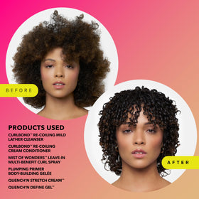 DevaCurl label close-up showing ingredient panel and clarity benefit
