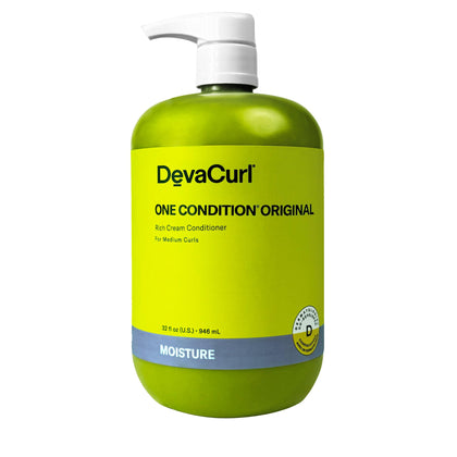 DevaCurl front bottle showing product and lemongrass scent benefits