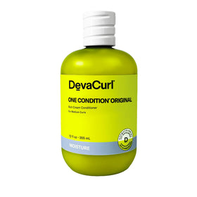 DevaCurl front packaging showing product and lemongrass scent for defined curls