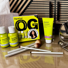 DevaCurl One Condition Original open bottle showing creamy conditioner for hydration