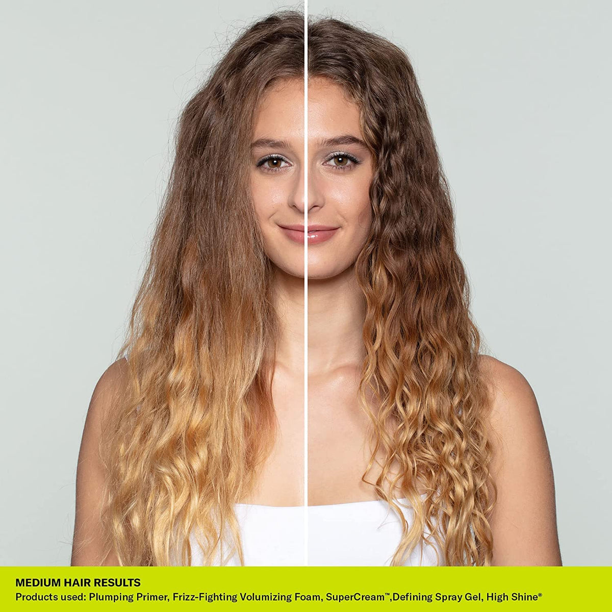 DevaCurl product beside a ruler showing 5 fl oz scale and convenient pump or cap for travel