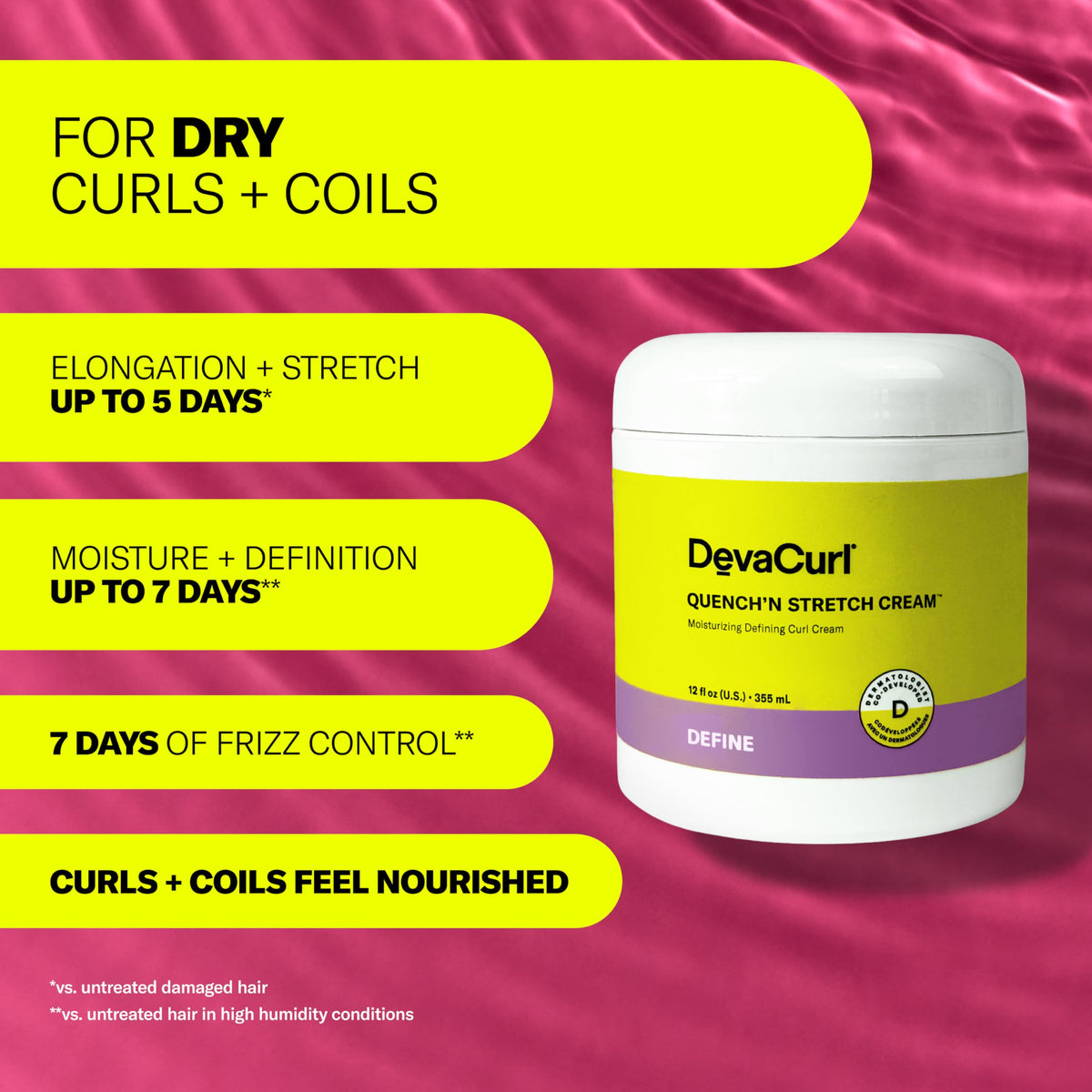 DevaCurl cream texture close-up demonstrating rich, non-sticky hydration