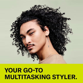 DevaCurl SuperCream applied to wet curls demonstrating smooth definition benefit