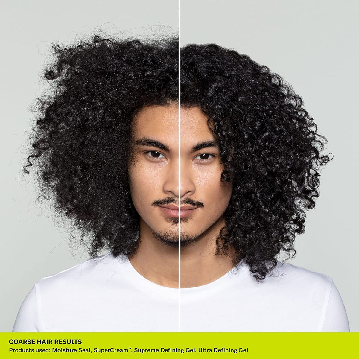 Diffused hair result after DevaCurl SuperCream for enhanced curl shape and shine