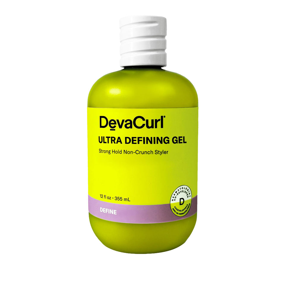 DevaCurl front packaging showing 12 fl oz bottle and product name for clear identification and purchase confidence