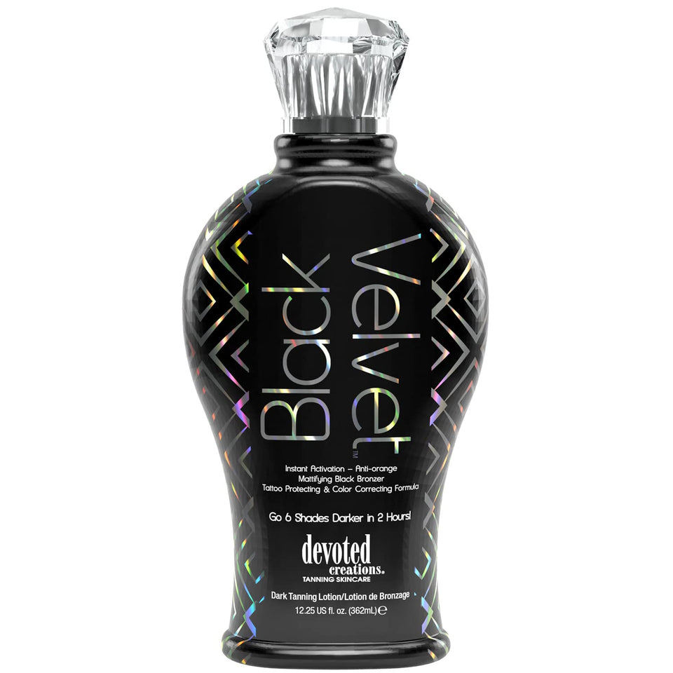 Devoted Creations front pump bottle showing packaging and size benefit