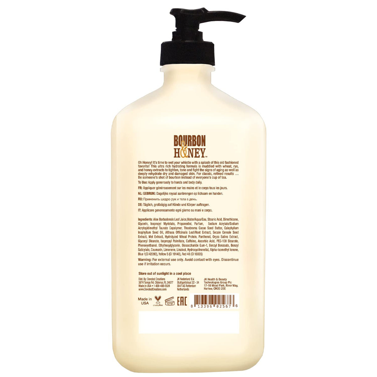 Devoted Creations bourbon & honey creamy texture close-up highlighting rich hydration