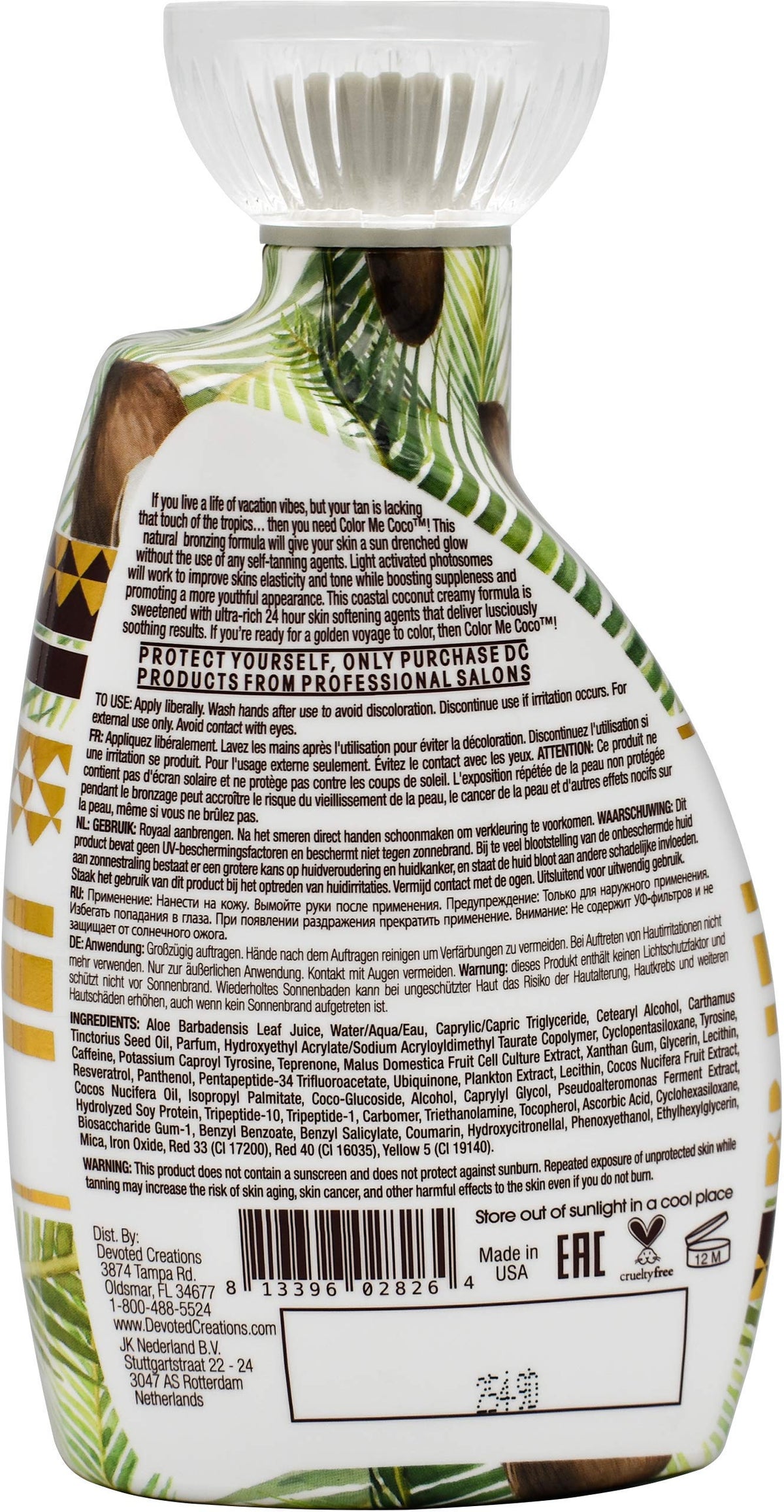 Devoted Creations lotion texture closeup highlighting smooth blendability benefit