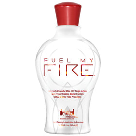 Devoted Creations Fuel My Fire front bottle showing label and size for product identification